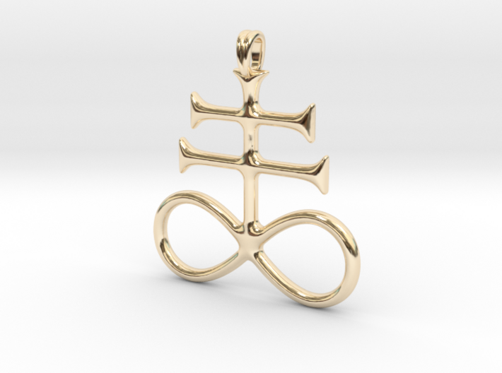 SULFUR Alchemy Symbol Jewelry Pendant 3d printed