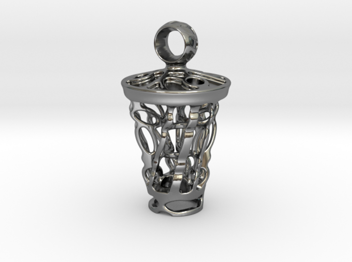 tritium: Witch Lantern vial pendant keyfob 3d printed