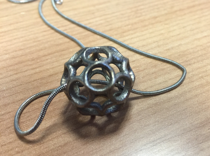 Truncated icosahedron 2CM 3d printed