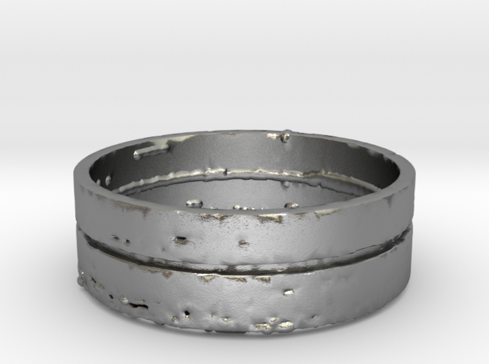 &quot;Splinter&quot; Mens Ring (Size 10) 3d printed