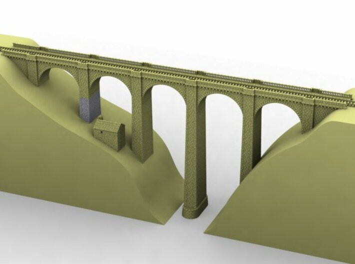 ZV1M4 Modular viaduct 1 track 3d printed 