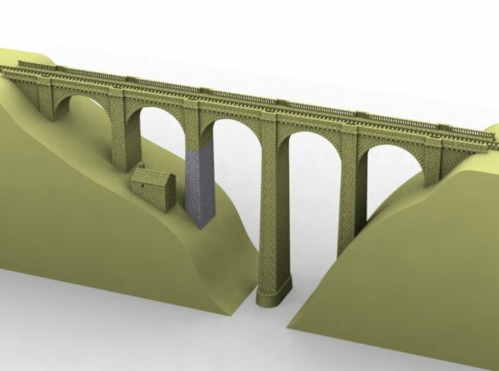 ZV1M5 Modular viaduct 1 track 3d printed 