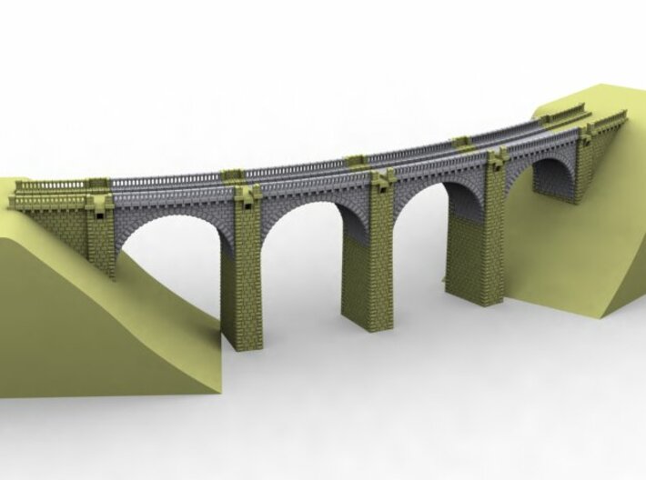 ZV1M7 Modular viaduct 1 track 3d printed