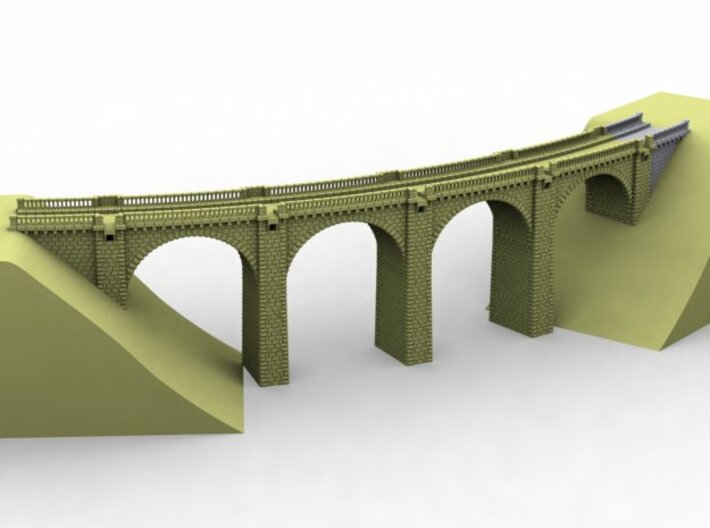 ZV1M9 Modular viaduct 1 track 3d printed