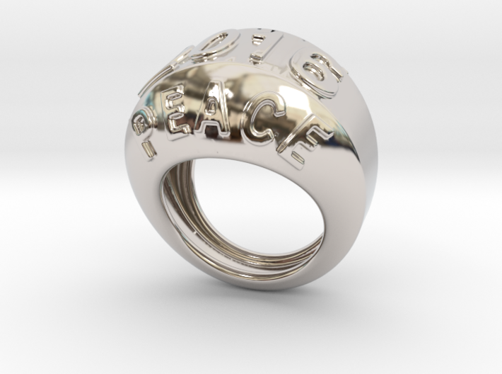 2016 Ring Of Peace 30 - Italian Size 30 3d printed