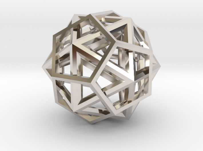 IcosoDodecahedron Thick - 3.5cm 3d printed