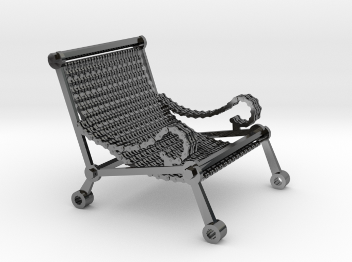 1:12 scale miniature industrial art chair 3d printed