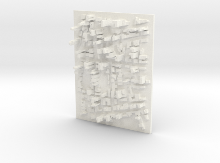 Large Desktop Cityscape 3d printed