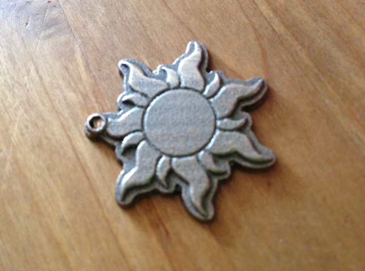 Disney Tangled Sun Flower Necklace Replica Pendant 3d printed 