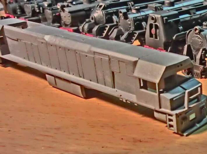 Toll Rail DK-2 Locomotive Proposal &quot;A&quot; 3d printed Printed in Frosted Ultra Detail