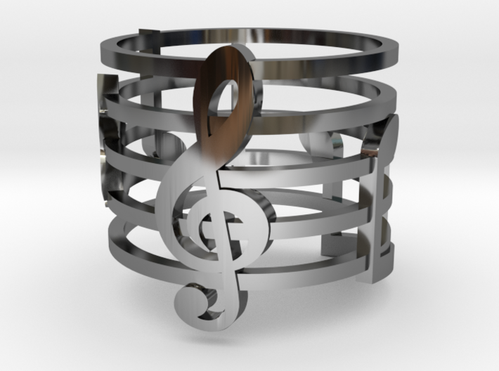 Musical Ring (Size 6) 3d printed