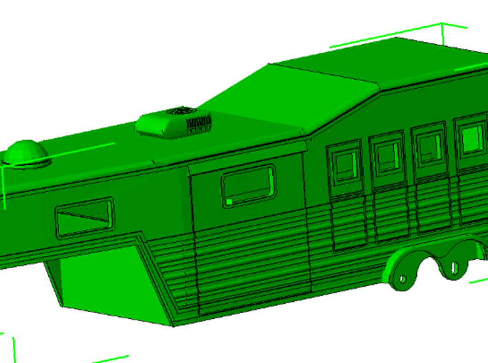 1/50th Bloomer type 28' Horse Trailer 3d printed