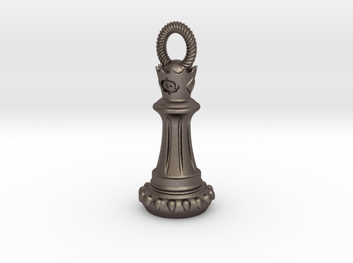 Chess Queen Pendant 3d printed