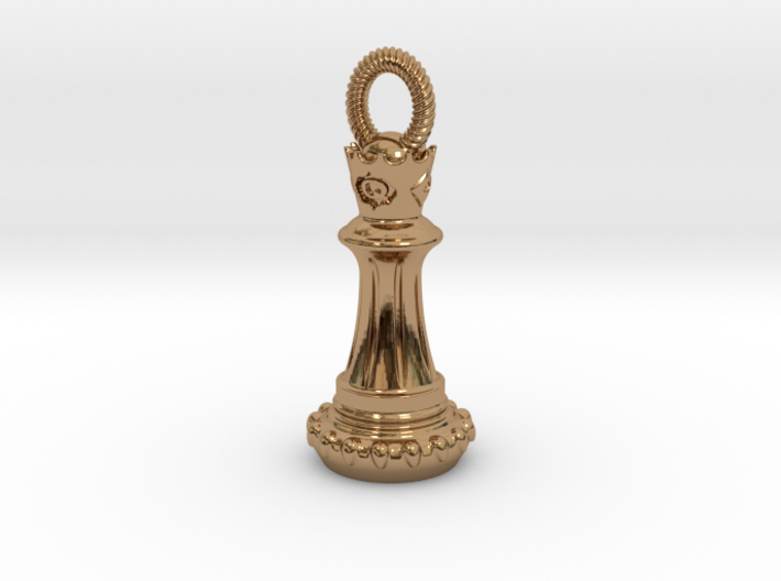 Chess Queen Pendant 3d printed