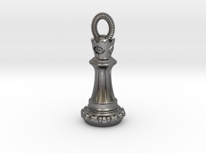 Chess Queen Pendant 3d printed