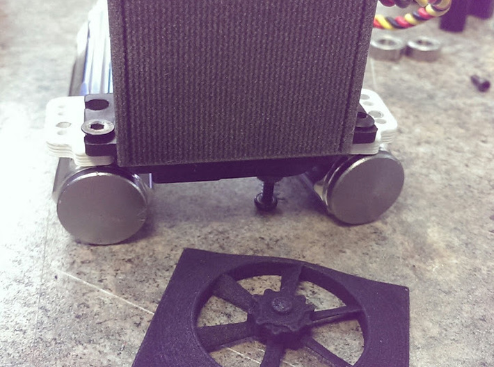 Fan And Shroud for Servo cover Radiator 3d printed 