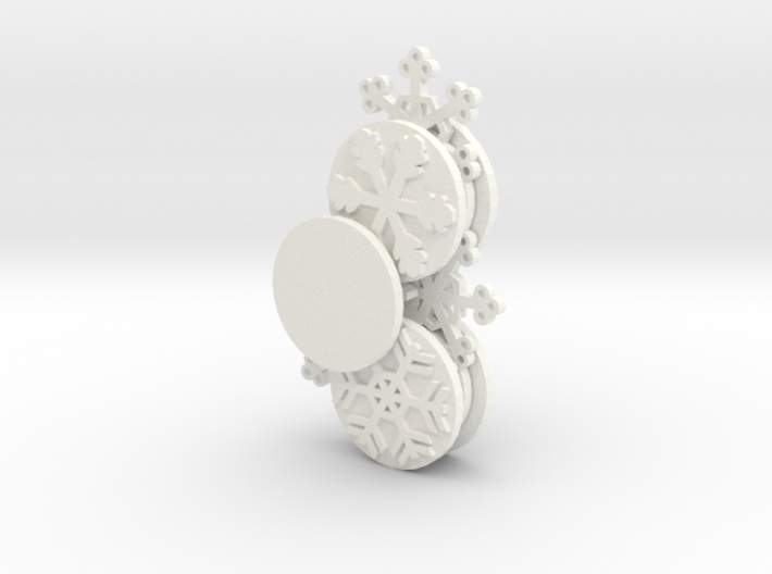 Gears of Winter Ornament (Customizable) 3d printed