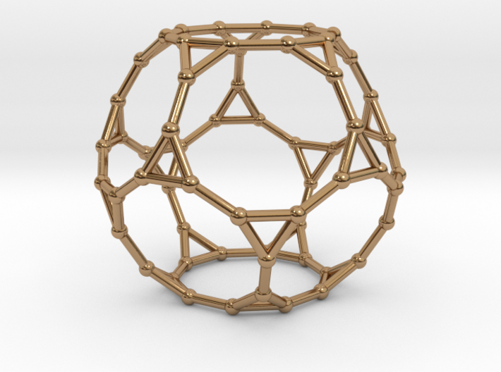 0383 Truncated Dodecahedron V&amp;E (a=1сm) #002 3d printed