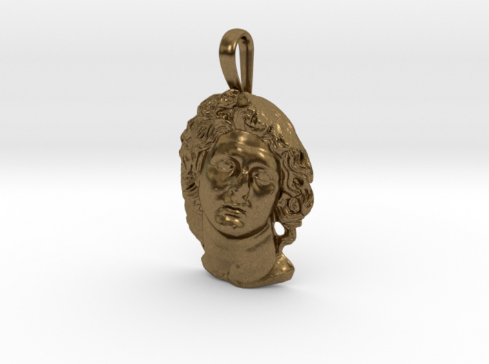 ALEXANDER THE GREAT as the Sun God Helios pendant 3d printed 