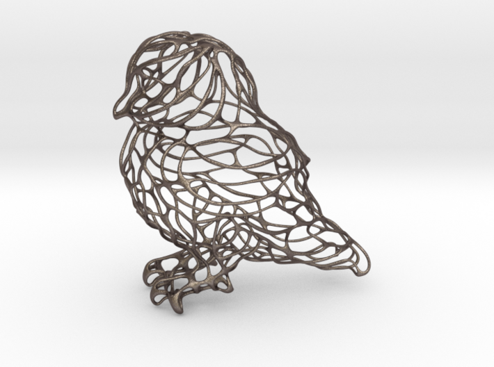 Owl Thin Wire 8cm 3d printed