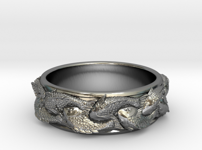 Fish Ring Size 8 3d printed