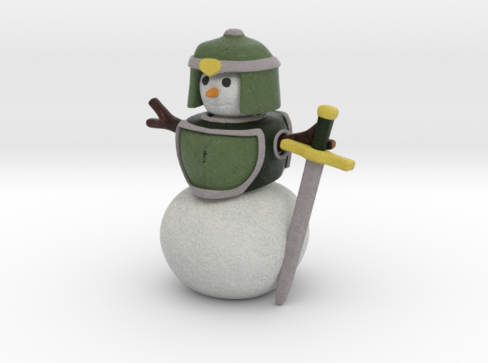 Snowman Warrior 3d printed 