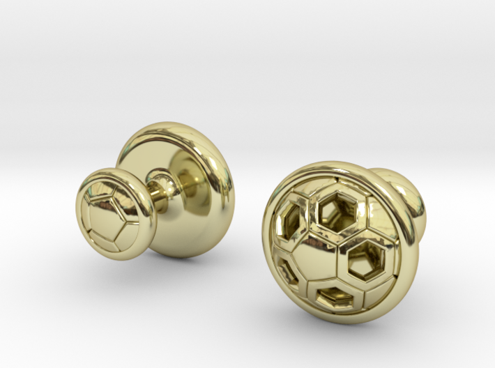 SOCCER CUFFLINKS 2 3d printed