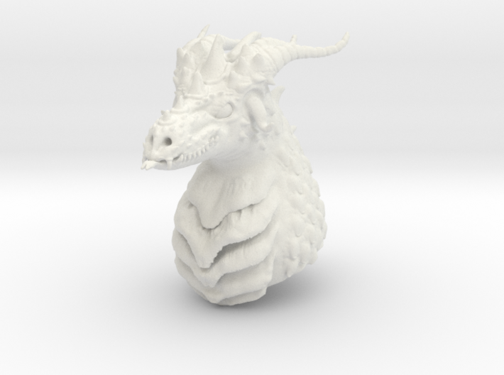 Dragon bust 3d printed