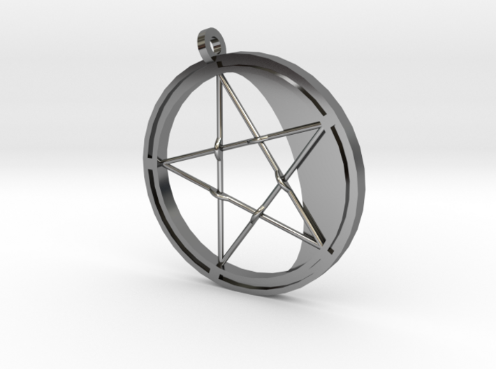 Pentagram Pendant 3d printed 