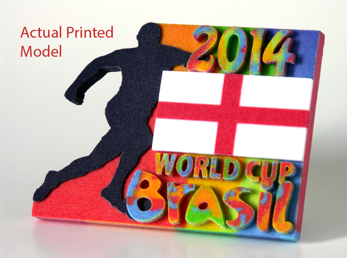 2014 World Cup - Brazil 3d printed Actual Printed England Model