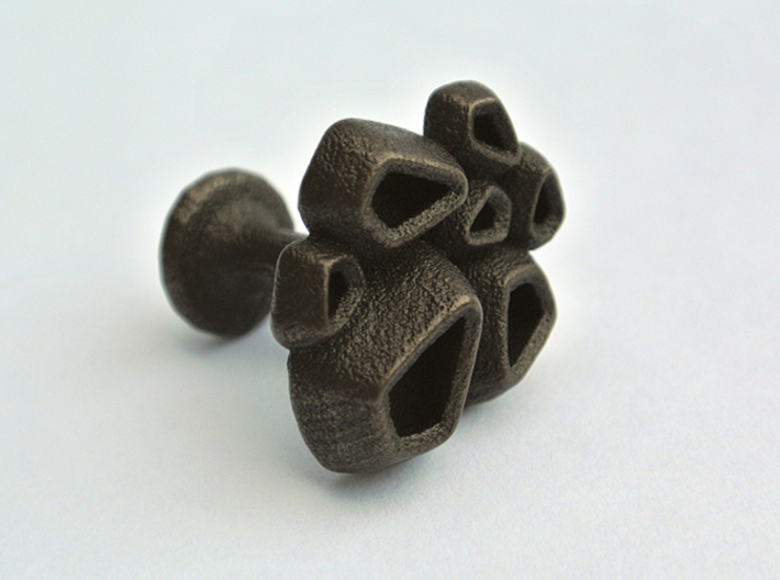 Barnacle Cufflinks 3d printed