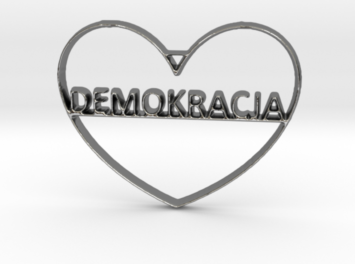 I love democracy (Polish version) 3d printed