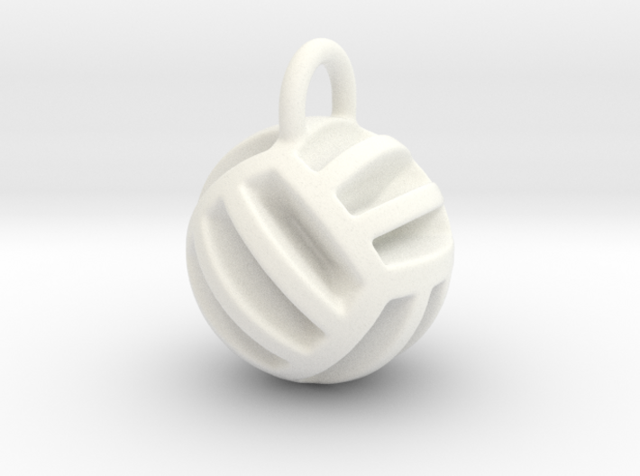 DRAW pendant - volleyball style 2 3d printed