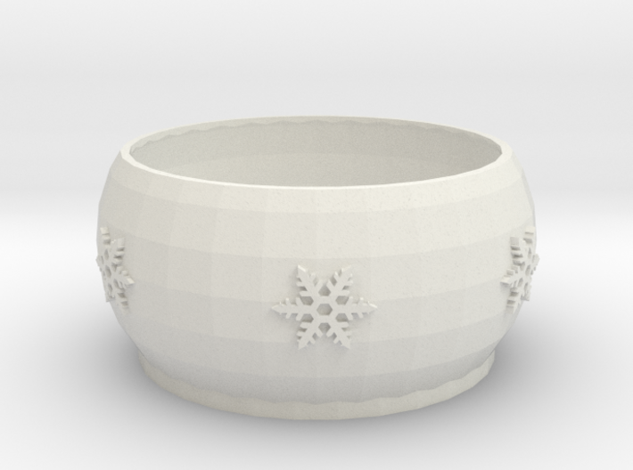 Snow Flake bowl 3d printed