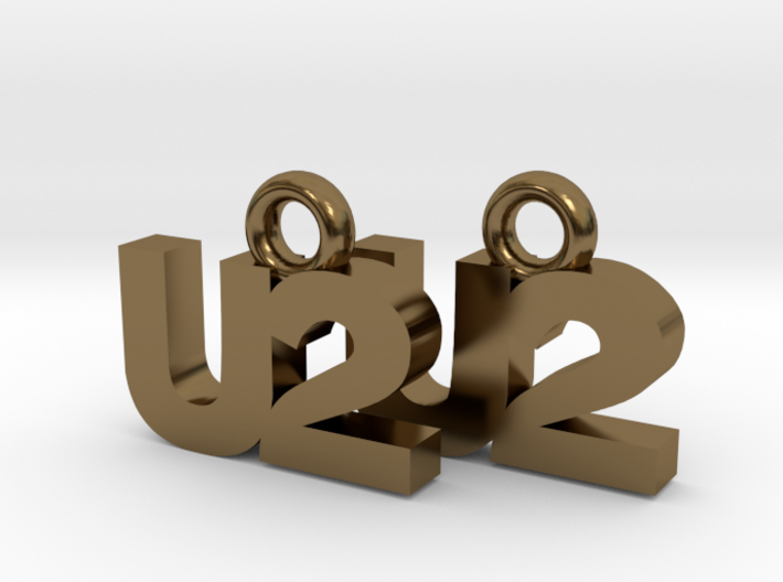 U2 Earrings 3d printed