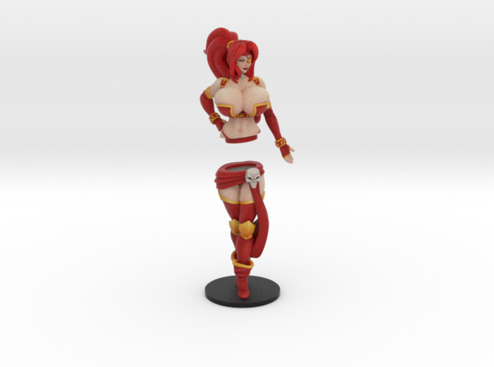 Pirate Veronika Red 14.7 cm (6 inch approx) COLOR 3d printed