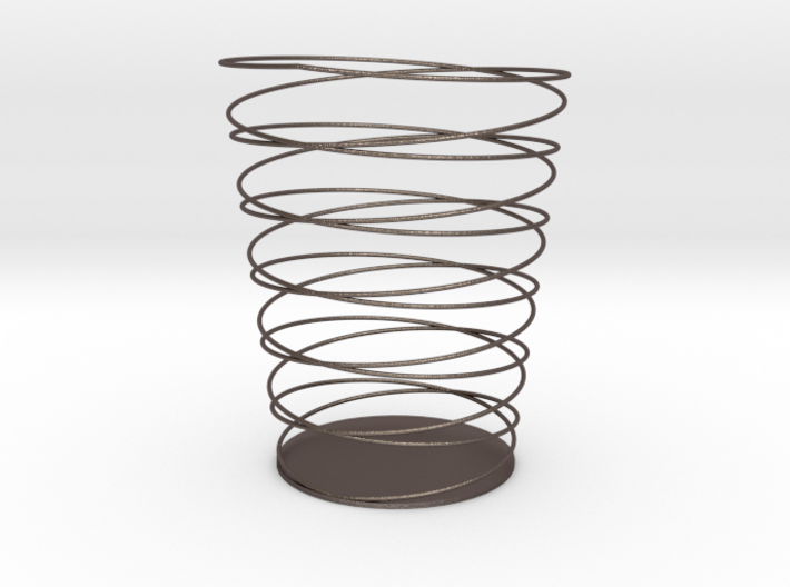 Double Spiral Pencil Holder 3d printed