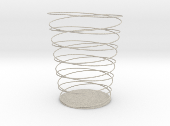 Double Spiral Pencil Holder 3d printed