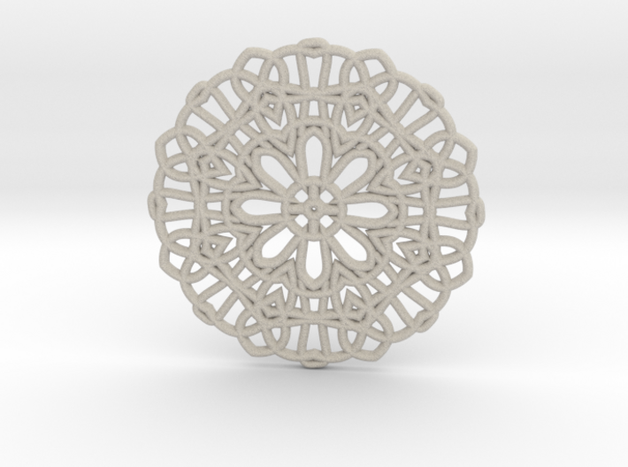 Lace Coaster 3d printed