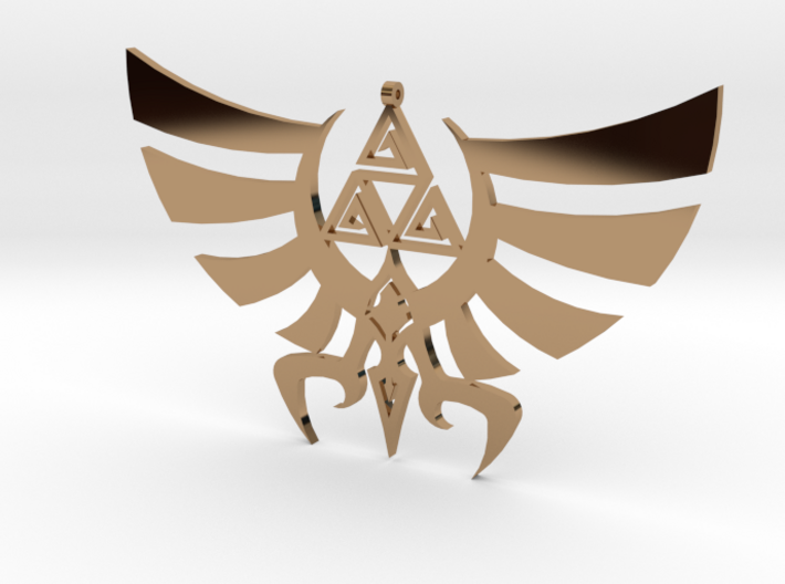 Triskele Hyrule Crest Pendant 3d printed