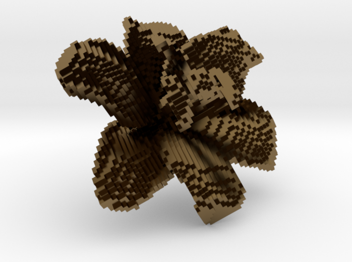 Lily Flower 1 Block - S2 3d printed