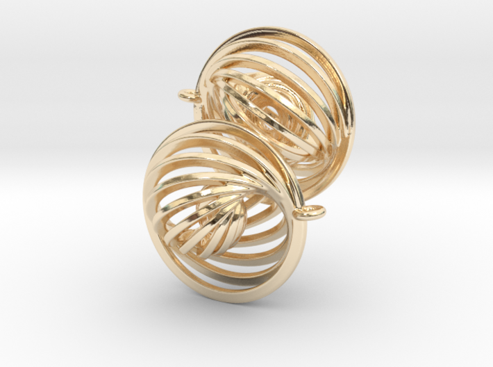 Concentric Earrings 3d printed