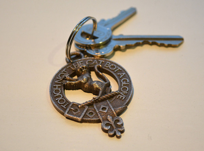 McIntosh Clan Crest key fob 3d printed 