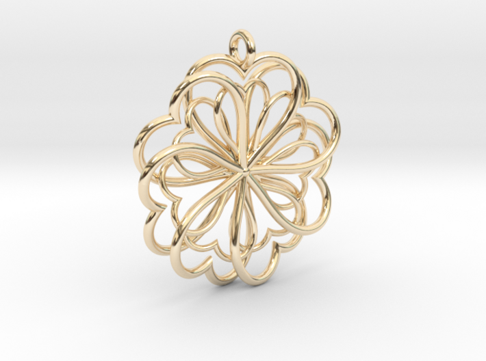 Hearts Flower 3d printed