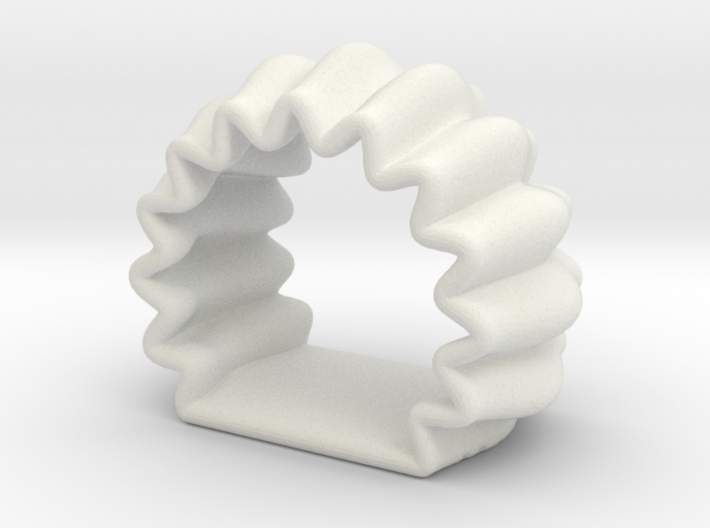 DRAW napkin ring - flat bottom 2mm wall 3d printed 