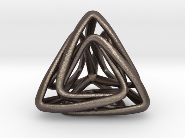 Twisted Tetrahedron 3d printed