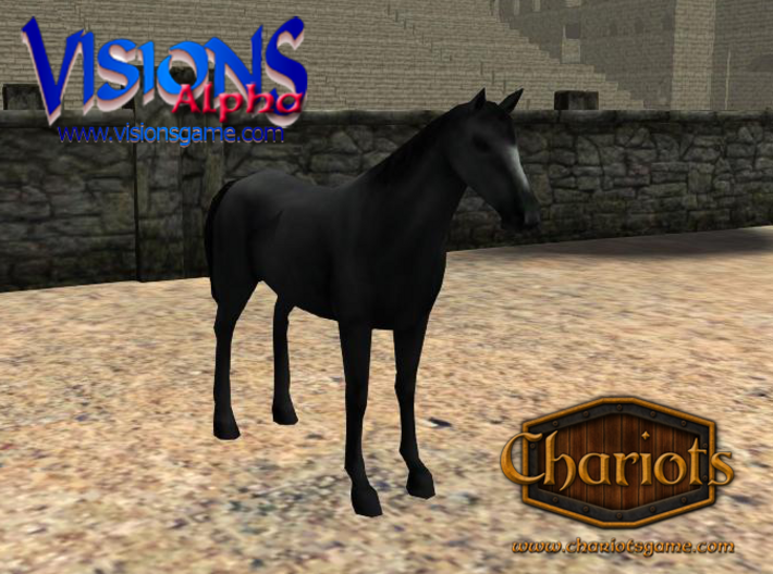 Horse Black 3d printed Black Horse