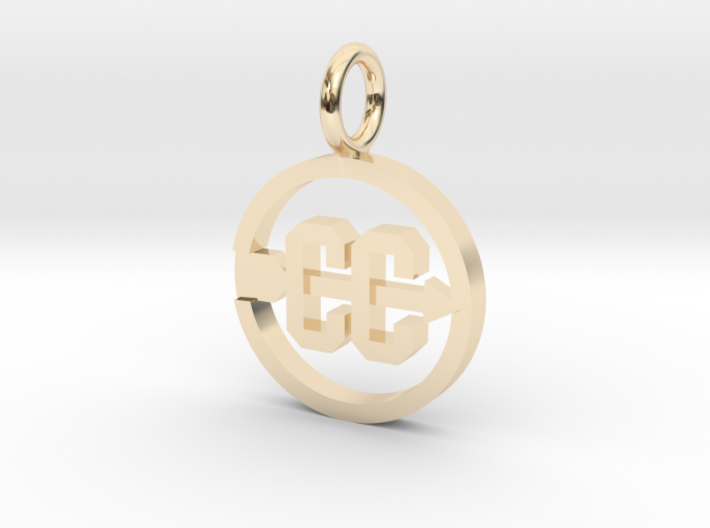 Cross Country Pendant/charm 3d printed