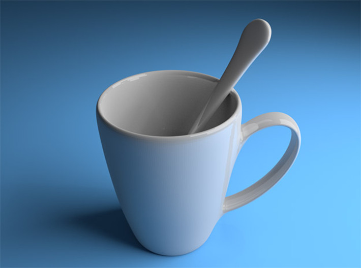 Coffee mug #5 - Spoon Included 3d printed 