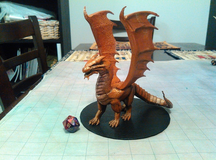Copper Dragon 3d printed